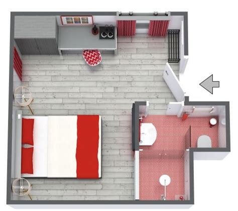 Small L-Shaped Bathroom Layout