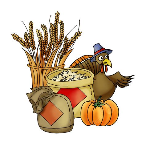 Thanksgiving Turkey Harvest Season Thanks For The Harvest Grain ...