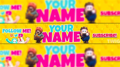 Fall Guys Banner & Logo on Behance