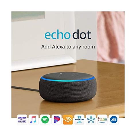 Echo Dot (3rd Gen, 2018 release) - Smart speaker with Alexa - Charcoal ...