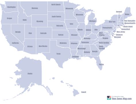 US Map with State Names