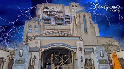 The Twilight Zone Tower of Terror On Ride at Disneyland Paris (July ...