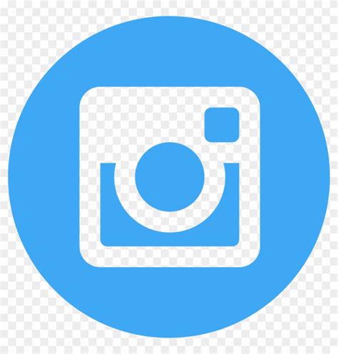 Instagram, Rounded Icon Free Of Rounded Social Media - Instagram Logo Png Blue - Free ...