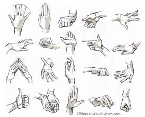 Hand positions | Нарисованный, Рисование рук, Рисование