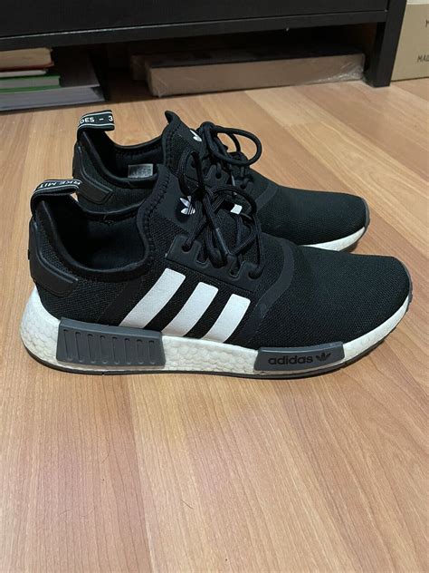 Adidas NMD R1 Primeblue Black White Mens Size 8.5 | eBay