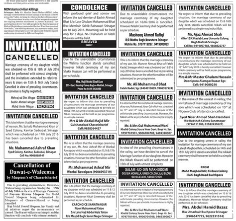 The Classifieds Section in Newspapers Tell a Different Sad Tale About Kashmir - News18