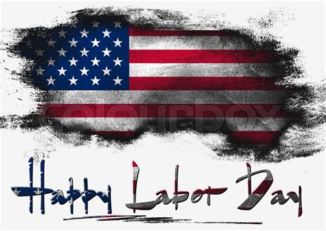 Flag of United States, Labor Day | Stock image | Colourbox