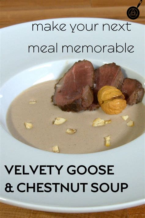 Velvety Goose and Chestnut Soup | Recipe | Savory soup recipes, Molecular gastronomy, Modernist ...