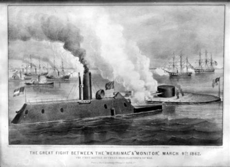 The Monitor and Merrimac, The First Fight Between Ironclads at the ...