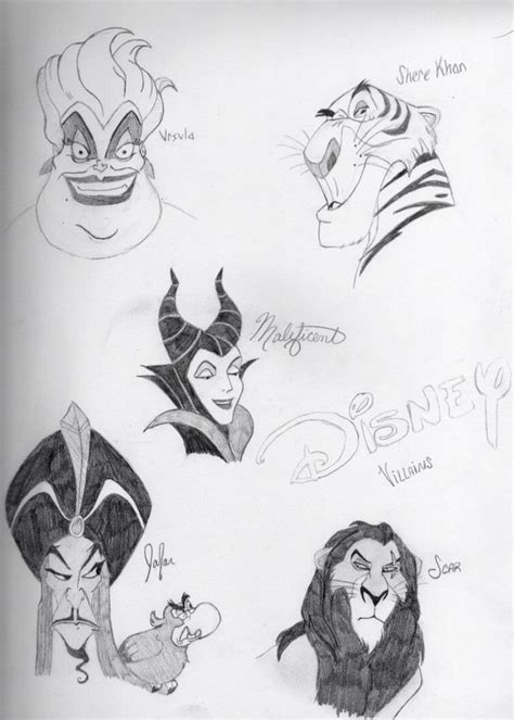 Disney villain drawing | Disney drawings, Disney villains, Sketches