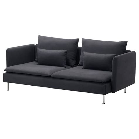 SÖDERHAMN Sofa, Samsta dark gray - IKEA | Fabric sofa, Soderhamn, Three ...