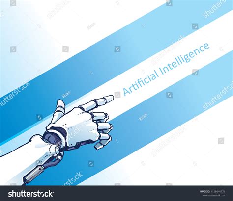 Artificial Intelligence Robotic Hand Illustration Vector Stock Vector (Royalty Free) 1156646779 ...