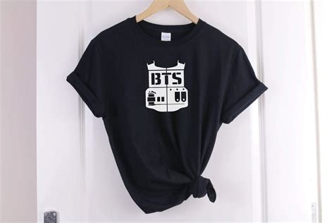 BTS Logo T-Shirt | Kpop shirts, Korean pop fashion, Clothes