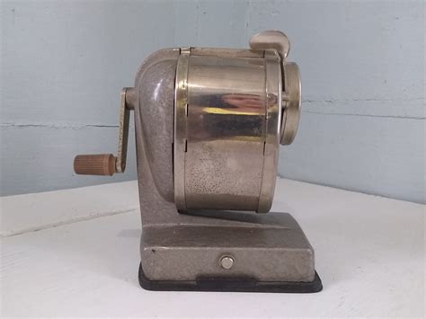 Vintage Manual Boston Pencil Sharpener Vacuum Mount Self Feeding Pencil ...