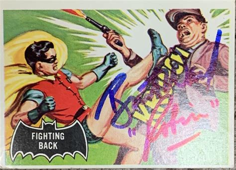 Burt Ward Robin 1966 signed trading card. | EstateSales.org