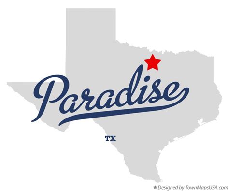 Map of Paradise, TX, Texas