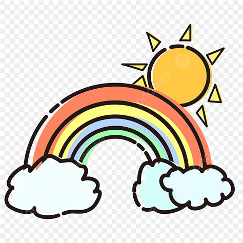 Rainbows And Sunshine Clipart Image