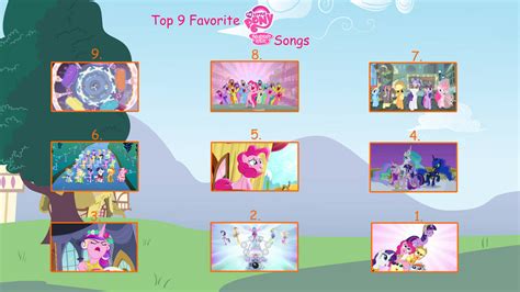 Top 9 Favorite MLP: FiM Songs by mega-elemental on DeviantArt