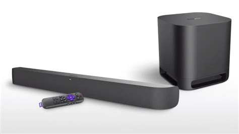 Roku soundbar and subwoofer