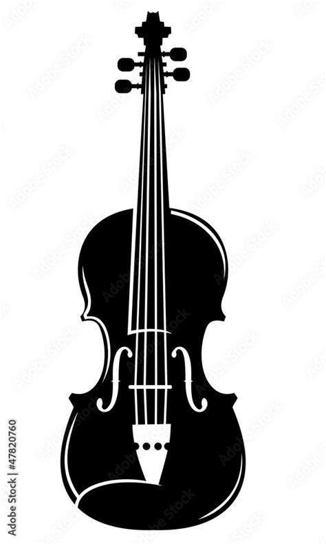 violin vector silhouette Stock Vector | Adobe Stock