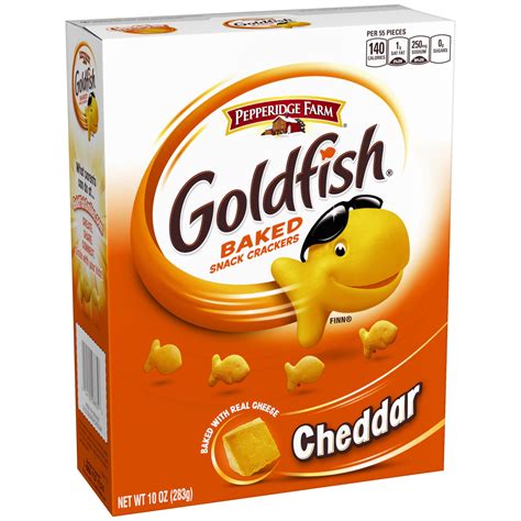 Pepperidge Farm Goldfish Cheddar Crackers, 10 oz. Box - Walmart.com ...