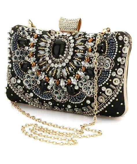 Black Sequin Crystal Clutch Purse Ladies Clutch Handbags Evening Bag for Women - CU186GRDRUZ ...