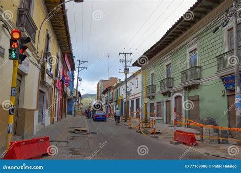 PASTO, COLOMBIA - JULY 3, 2016: Repair Works on the Sidewalks of the City Editorial Photo ...