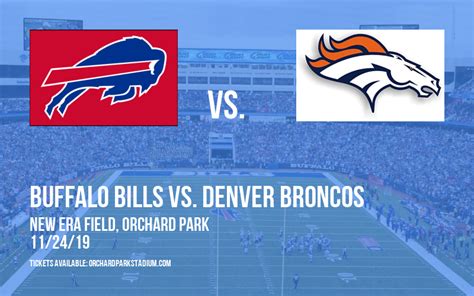 Buffalo Bills vs. Denver Broncos Tickets | 24th November | Highmark Stadium