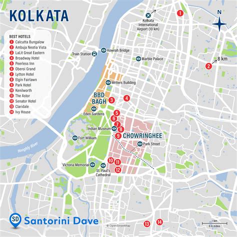 Kolkata MAP - Best Hotels, Areas, Neighborhoods, & Places to Stay