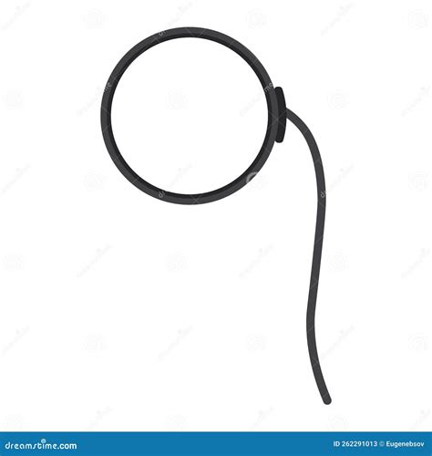 Monocle Emoji Vector Icon On White Background. Flat Vector Monocle ...