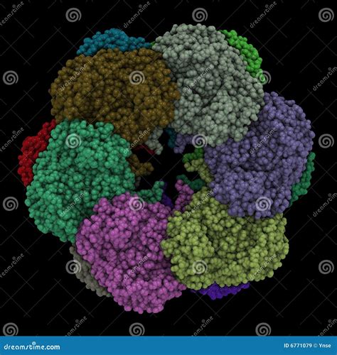 Protein complex stock illustration. Illustration of microscopic - 6771079