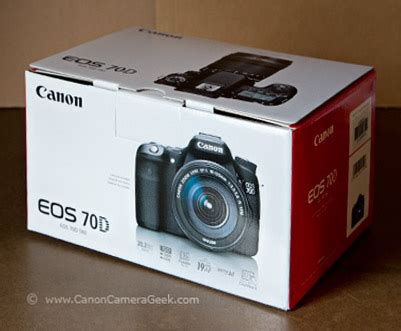 what is included with the canon eos 70d