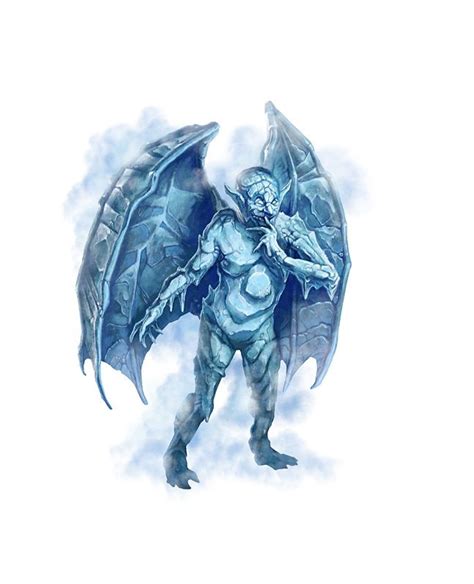 Ice Mephit - Pathfinder PFRPG DND D&D d20 fantasy Fantasy Demon, Fantasy Monster, Monster Art ...