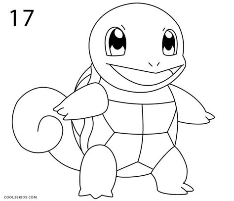 How to Draw Squirtle (Step by Step Pictures) in 2021 | Pokemon drawings ...