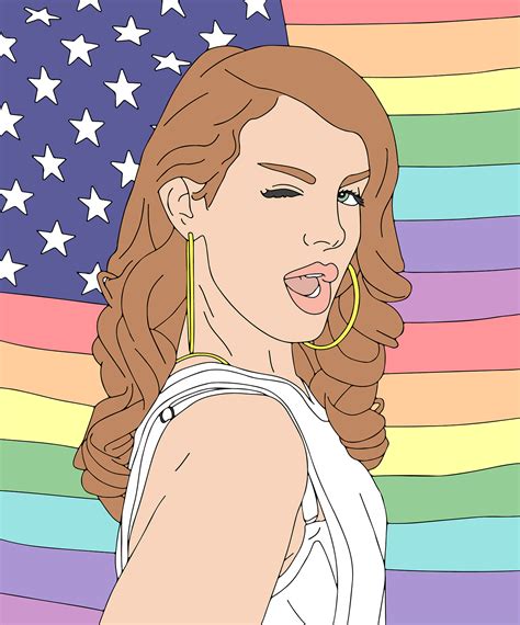 Lana Del Rey With rainbow Flag🏳‍🌈