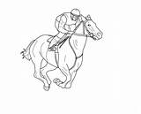 Jockey Race Horse Coloring Pages & Book For Kids sketch template