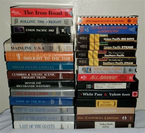 Lot of 28 Train VHS Railroad Tapes PENTREX -VIDEO RAILS- WORLD'S SCENIC RAILWAY | eBay