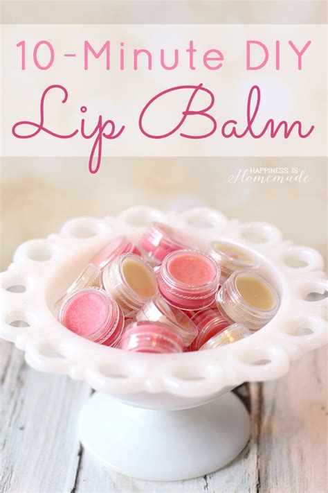 10-Minute DIY Lip Balm - Happiness is Homemade