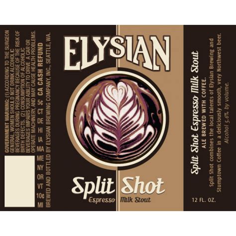 Elysian Split Shot Espresso Milk Stout | Bell Beverage