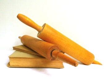 1 pcs Antique Vintage Wooden Dough Roller Rolling by WoodHistory