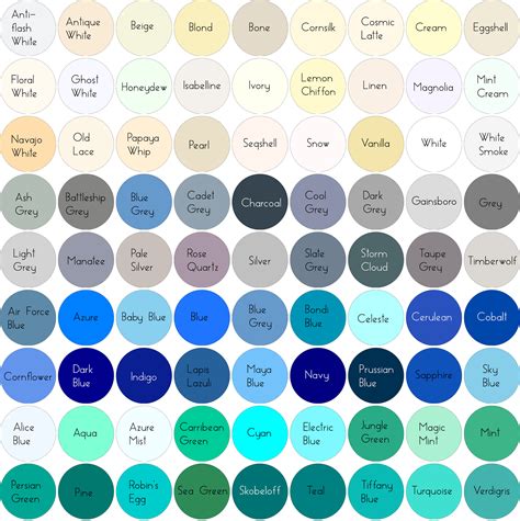 White, Grey, Blue & Cyan Colour Palette | Color palette challenge, Green color names, Color ...