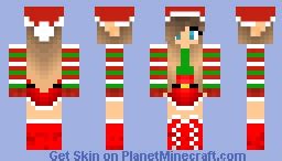 Christmas Elf Girl Minecraft Skin