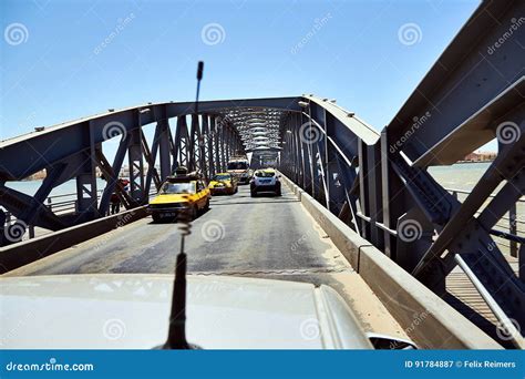 Saint-Louis, Senegal Opened Faidherbe Bridge Spans the Senegal River Linking the Island-city of ...