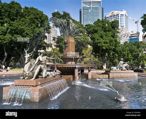 dh Hyde Park SYDNEY AUSTRALIA JF Archibald Memorial Fountain city ...