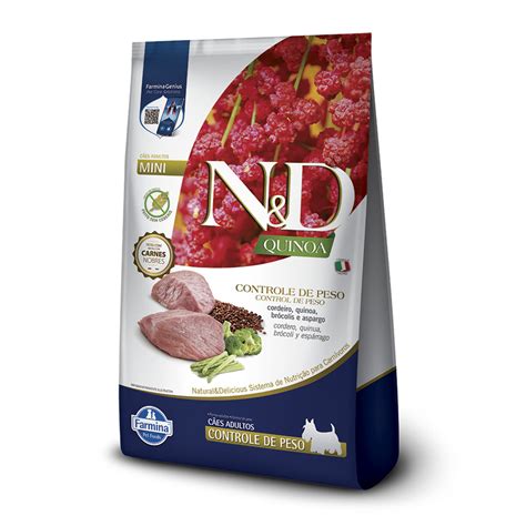 Ração N&D Quinoa Cães Adultos Mini Controle de Peso - Tudo de Bicho