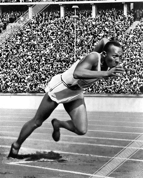 Jesse Owens Poster American Athletics Star Vintage Photo | Etsy