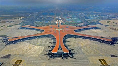 An aerial view of Daxing International Airport in Beijing | Daxing ...