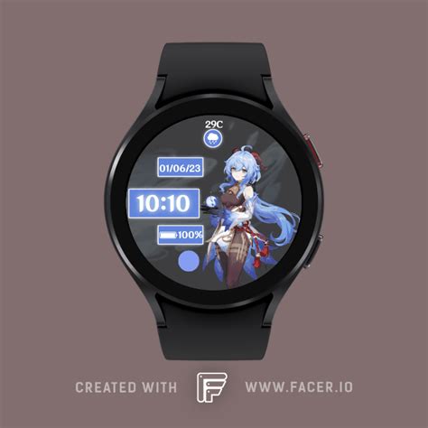 NIXIN - Ganyu Genshin - watch face for Apple Watch, Samsung Gear S3, Huawei Watch, and more - Facer