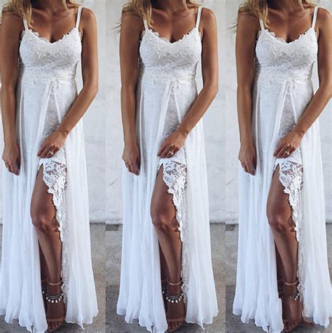 White Dress Boho Lace Maxi Dress Romantic Maxi Dress | Etsy