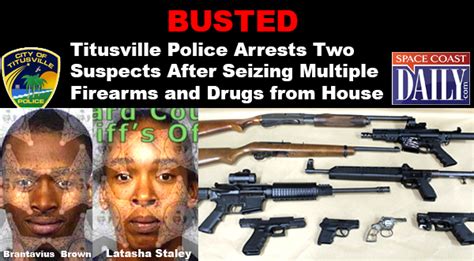 Titusville Police Arrests Two Suspects After Seizing Multiple Firearms ...